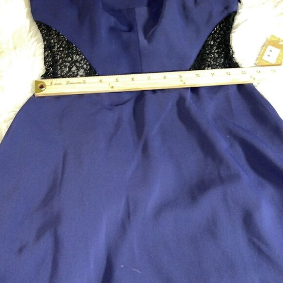 Rachel Rachel Roy guest list mesh strapless bandeau dress African violet - Picture 8 of 12